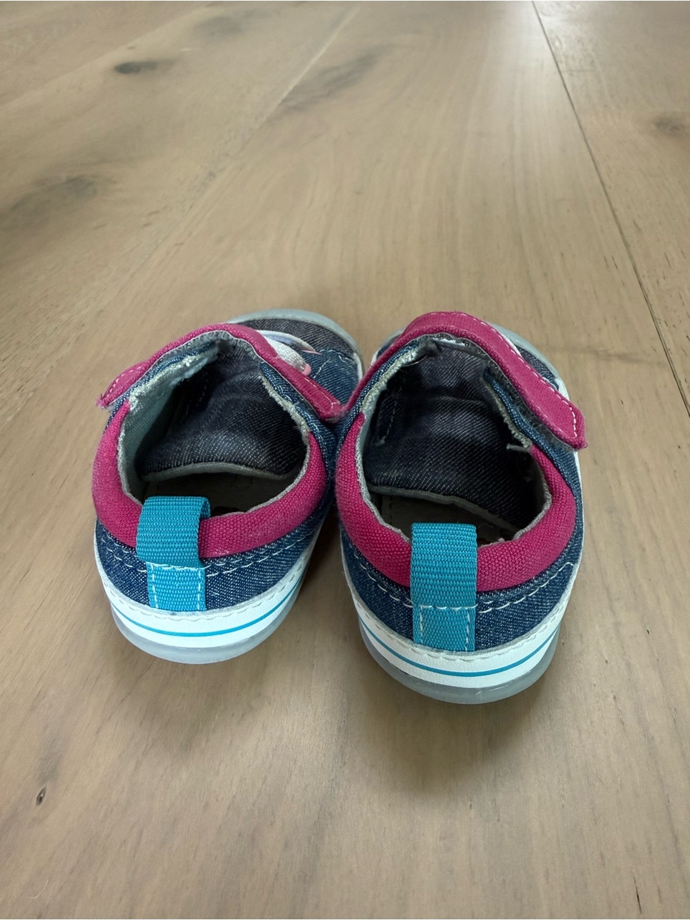 See Kai Run Stevie Shoes Denim and Pink Size 3.5c - Picture 3 of 3